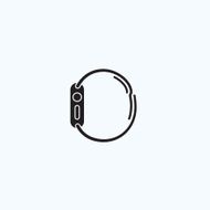 Digital watch icons vector illustration