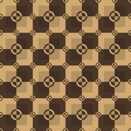 Circle-squares pattern in brown and chocolate colors
