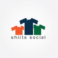 shirts social concept vector design template