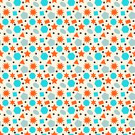 Seamless geometrical pattern with different shapes
