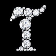 diamond letters with gemstones N28