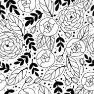Vintage pattern with flower
