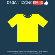 Tshirt Icon icon vector illustration Flat design style