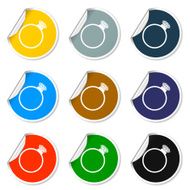 Ring vector icon N3