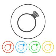 Ring vector icon N5
