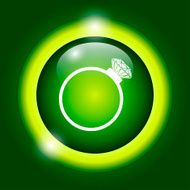 Ring vector icon N6