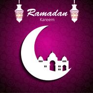 Background for Muslim Community Festival Vector Illustration N9