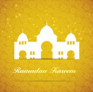 Background for Muslim Community Festival Vector Illustration N12
