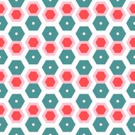 colorful trendy geometric hexagon seamless background