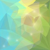Abstract bright polygonal triangular background with glaring lights for design N8