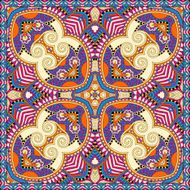 yellow silk neck scarf or kerchief square pattern design in