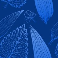 Seamless exotic pattern with tropical leaves on a white background N2
