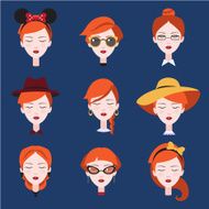 Fashion Girls in Head Accessories Set N2