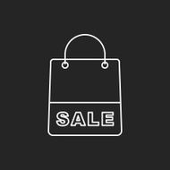 shopping bag line icon N13