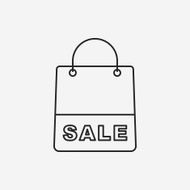 shopping bag line icon N15