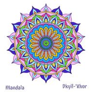 Ornamental round colored pattern