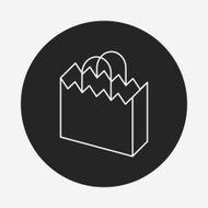 shopping bag line icon N16
