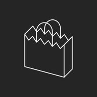 shopping bag line icon N17