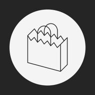 shopping bag line icon N18