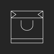 shopping bag line icon N21
