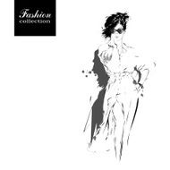 Fashion girl in sketch-style N55