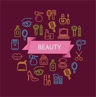 Vector Beauty Outline Concept N2