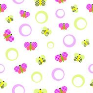Seamless colorful butterfly pattern
