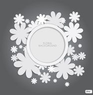 Paper floral background N3