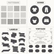 Clothes signs T-shirt and pants with shorts N13