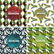 Vector set of colorful seamless geometric patterns Modern stylish abstract N5