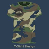 camouflage T-Shirt Design Print N3