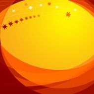 Orange card with copy space