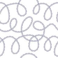 Silver chains on white background N2