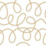 Golden chains on white background N2