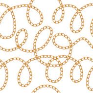 Golden chains on white background N3