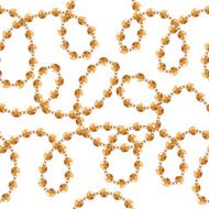 Golden chains on white background N4