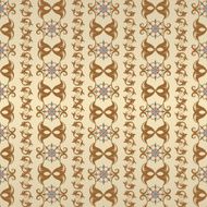 Vector repeating pattern with floral ornament in vintage style N2