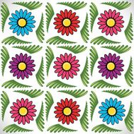Flowered Mosaic Texture
