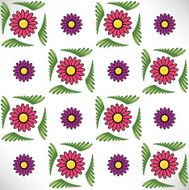 Mosaic Flowered Texture