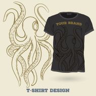 Octopus T-Shirt Design Print