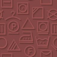 Marsala color vector seamless pattern with 3D effect N18