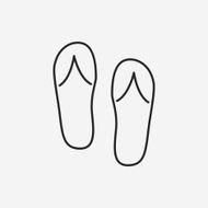 Flip-flops line icon N4