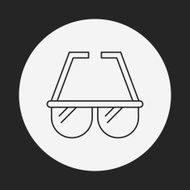 sunglasses line icon N32