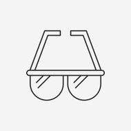 sunglasses line icon N33