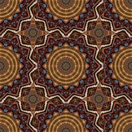 Vector abstract ethnic indian autumn seamless pattern tribal