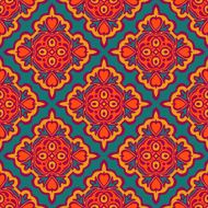 Festive Colorful Tribal ethnic seamless vector pattern ornamental