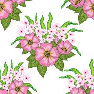 Seamless floral background N140