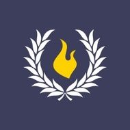wreath with fire