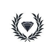 diamond inside wreath N4