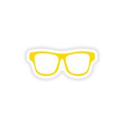 icon sticker realistic design on paper sunglasses